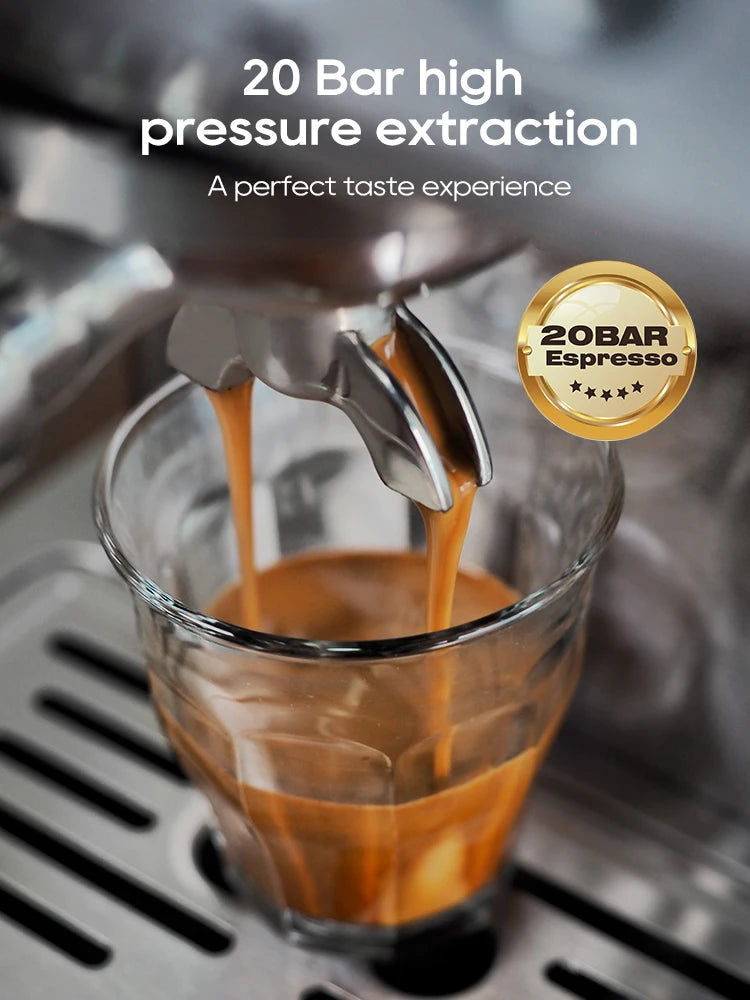 HiBREW H10A Semi-Automatic Espresso Machine 20 Bar 58mm Portafilter