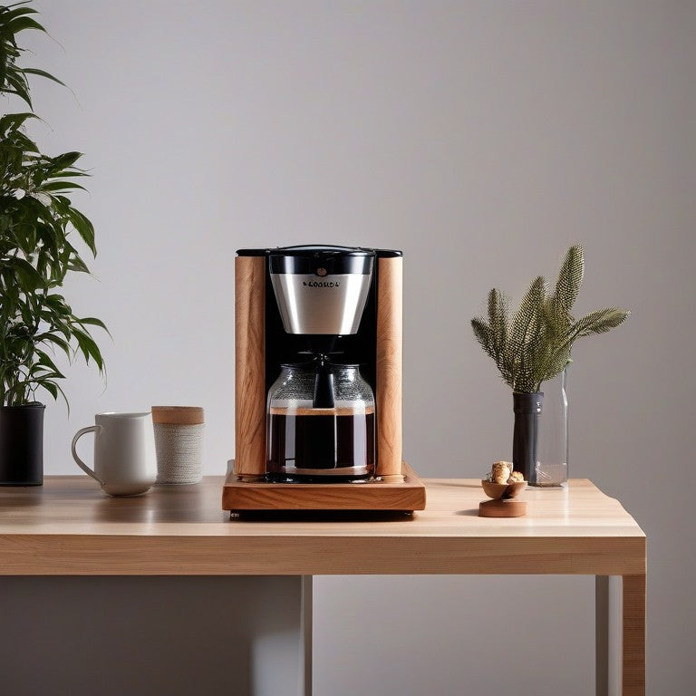 Wood Coffee Machine Rack Stand | Kitchen Counter Storage Cabinet