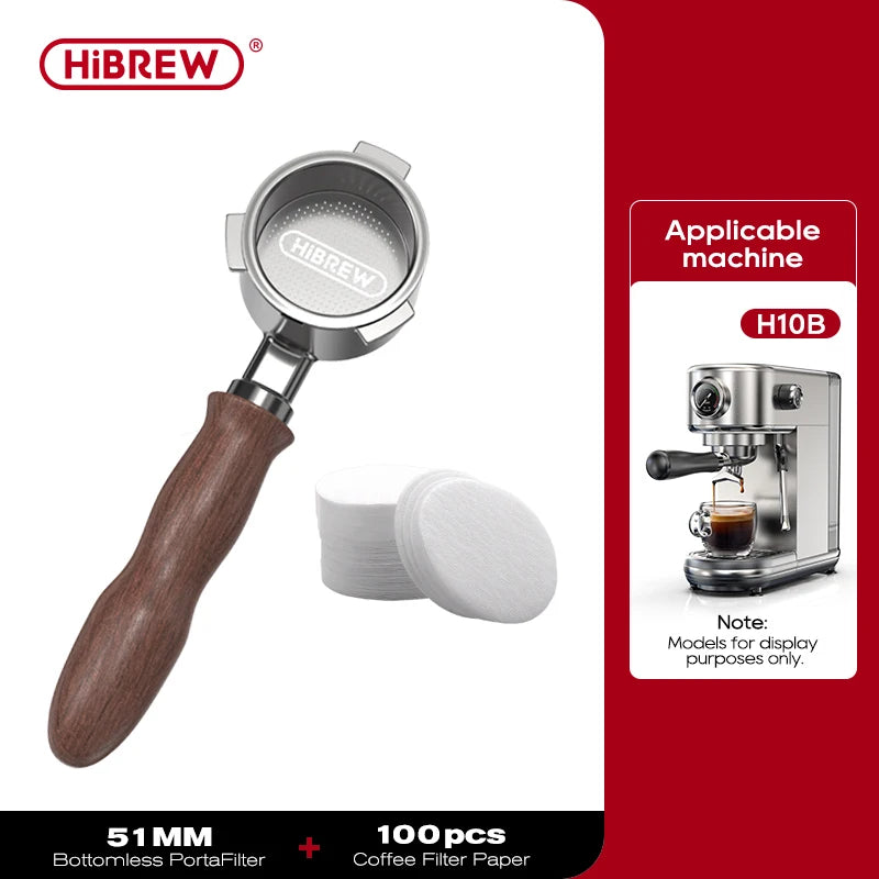 Bottomless Portafilter 51mm 58mm for HiBREW Espresso Machines