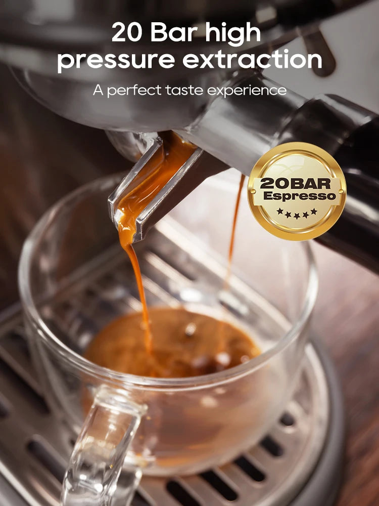 HiBREW H10B Semi-Automatic Espresso Machine | 20 Bar Pressure