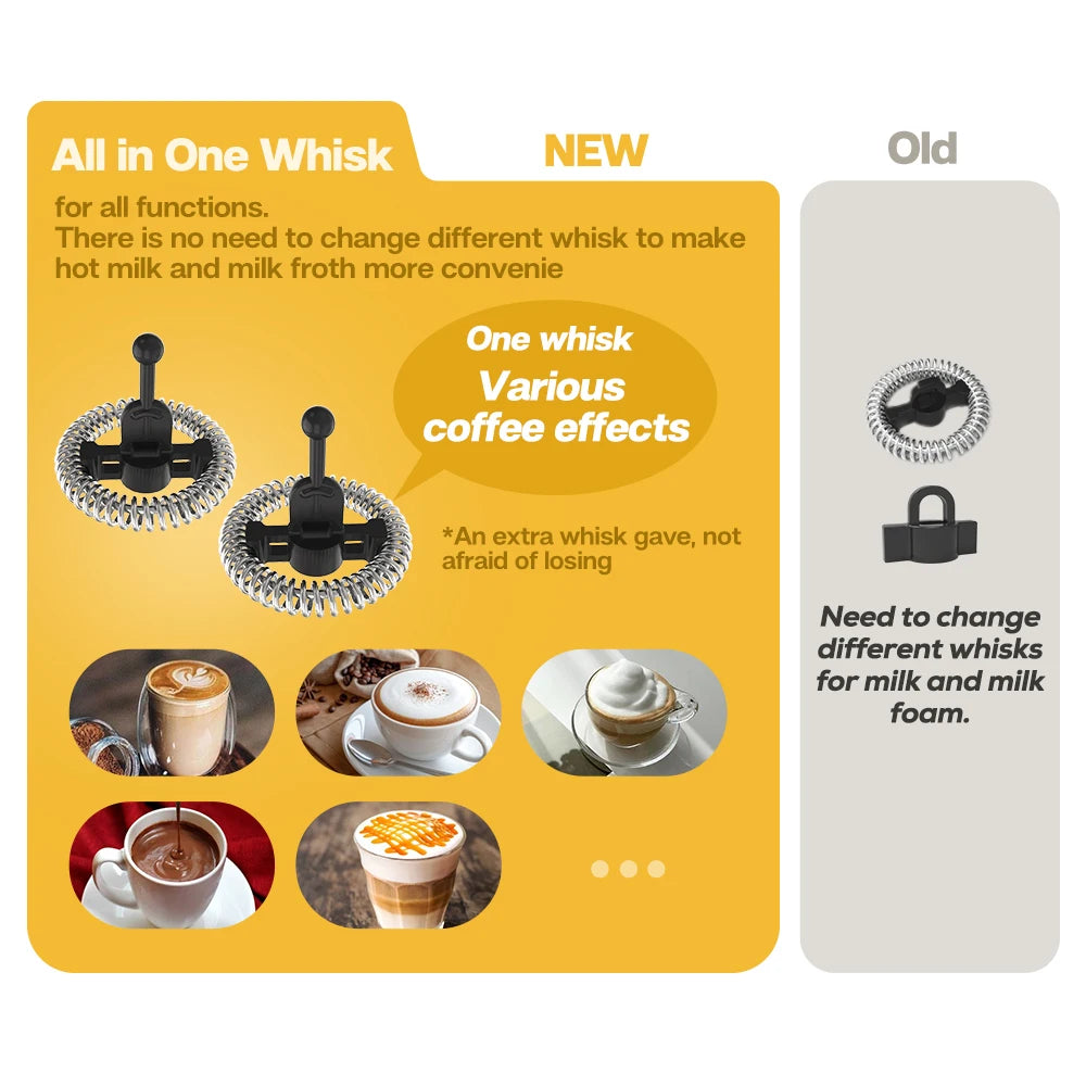 HiBREW M1A Automatic Milk Frother | Hot & Cold Foam | Cappuccino Latte