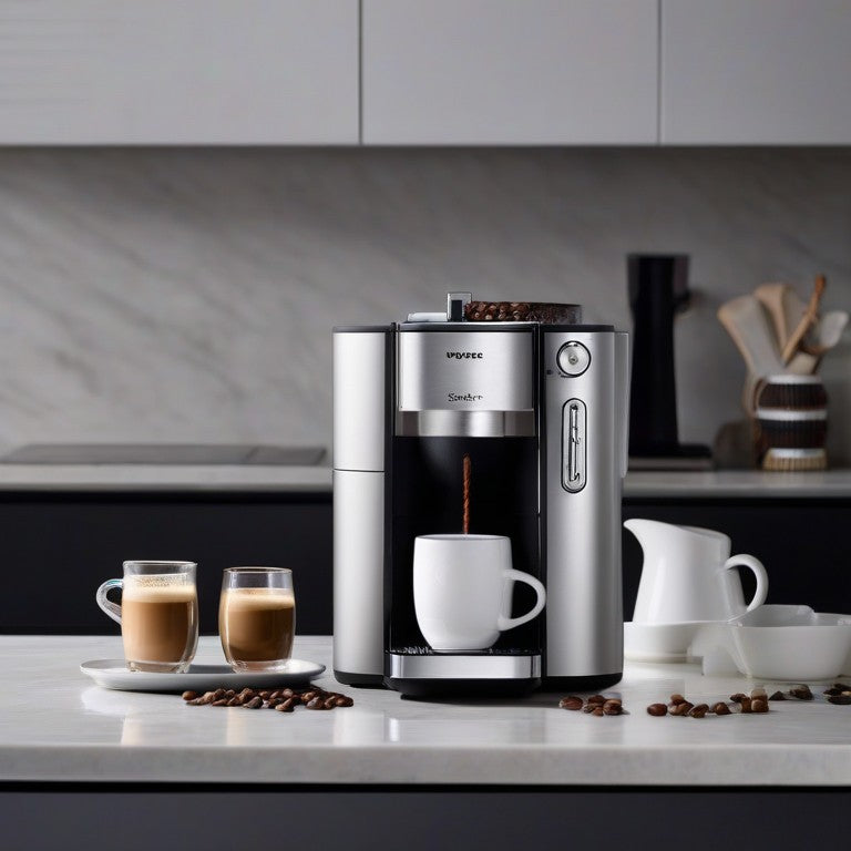 HiBREW 4 in 1 Multiple Capsule Coffee Maker Full Automatic With Hot & Cold Milk Foaming Machine Frother & Plastic Tray Set