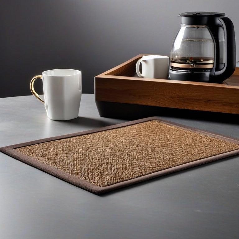 Coffee Bar Mat | Espresso Machine Drip Tray Mat | Absorbent Countertop Pad