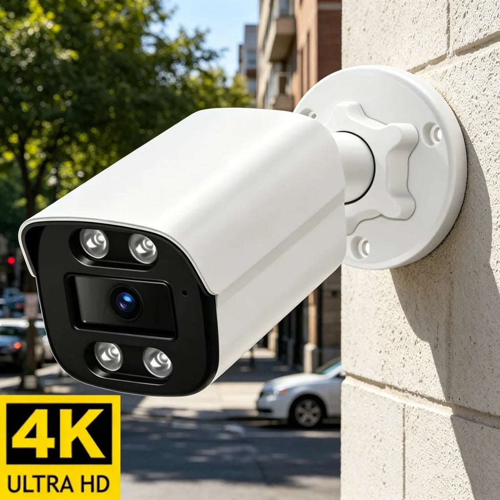 4K IP Security Camera Outdoor | 8MP AI Human Detection | Wide Angle