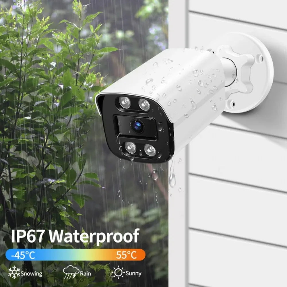 4K IP Security Camera Outdoor | 8MP AI Human Detection | Wide Angle