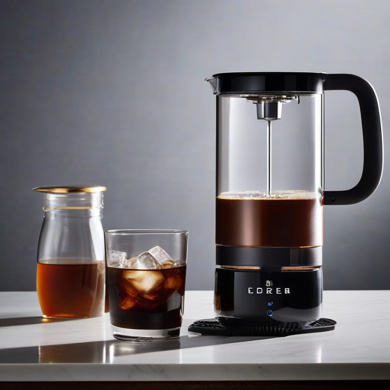 Cold Brew Coffee Maker Machine, Refrigeration Cold Brewing Cup & Maker, Iced Coffee Cold Drip Brewer with Cooler