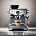 HiBREW 20Bar Semi Automatic Espresso Coffee Machine Temperature Adjustable 58mm Portafilter Cold/Hot Coffee Maker Metal CaseH10A