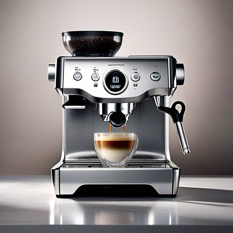 HiBREW 20Bar Semi Automatic Espresso Coffee Machine Temperature Adjustable 58mm Portafilter Cold/Hot Coffee Maker Metal CaseH10A