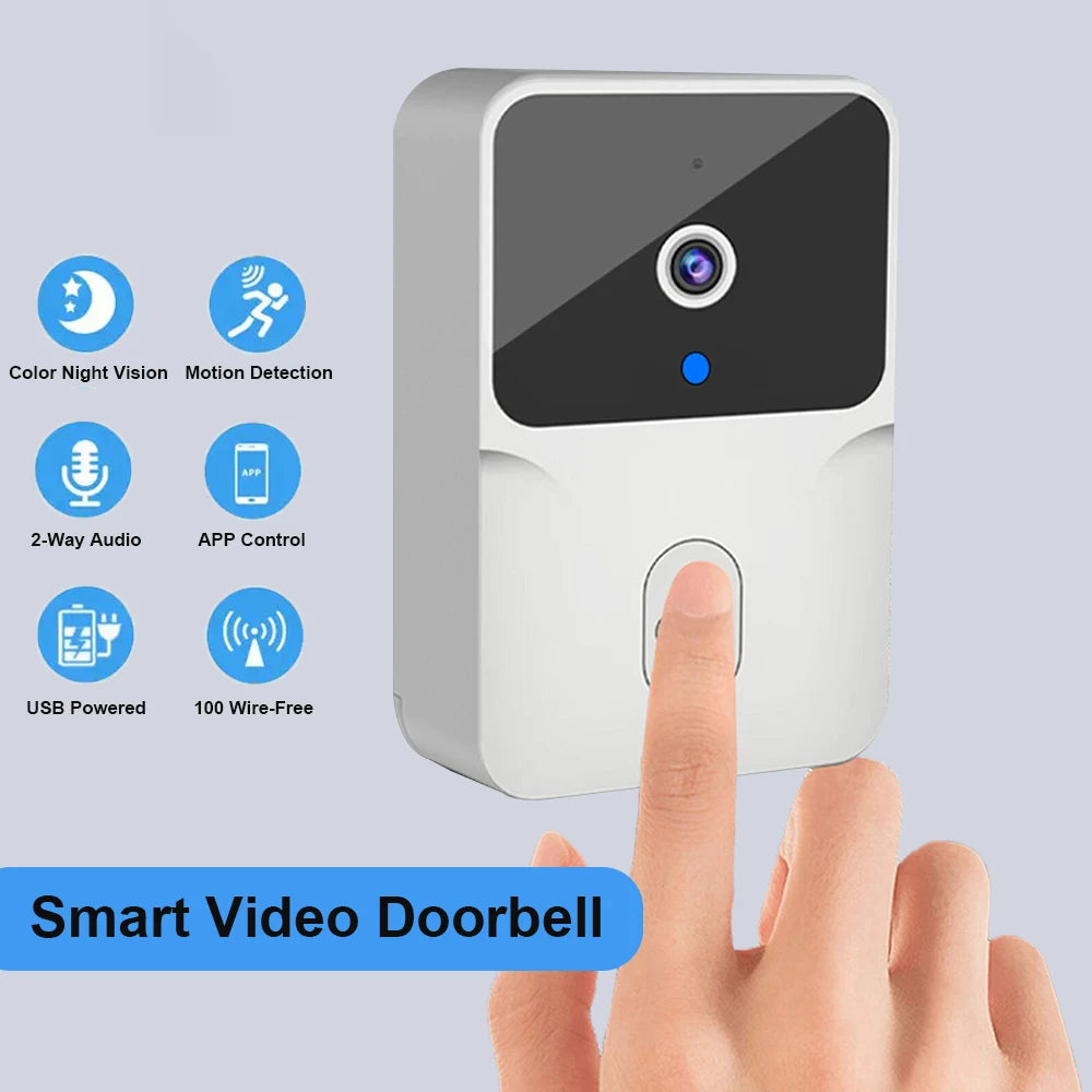 Smart Video Doorbell Camera WiFi Two-Way Talk Night Vision
