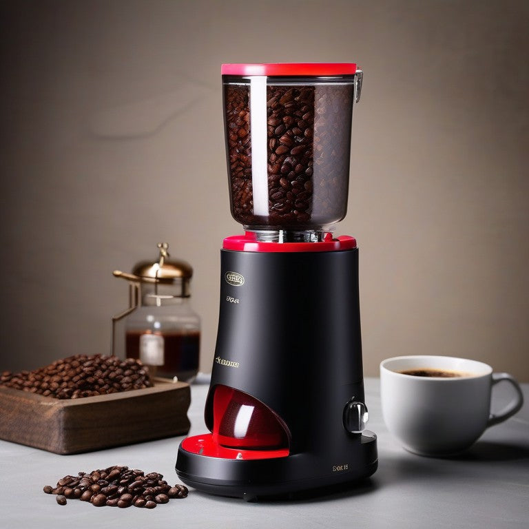 Electric Coffee grinder Coffee mill Bean grinder machine flat burrs Grinding machine 220V/110V Red/Black EU US