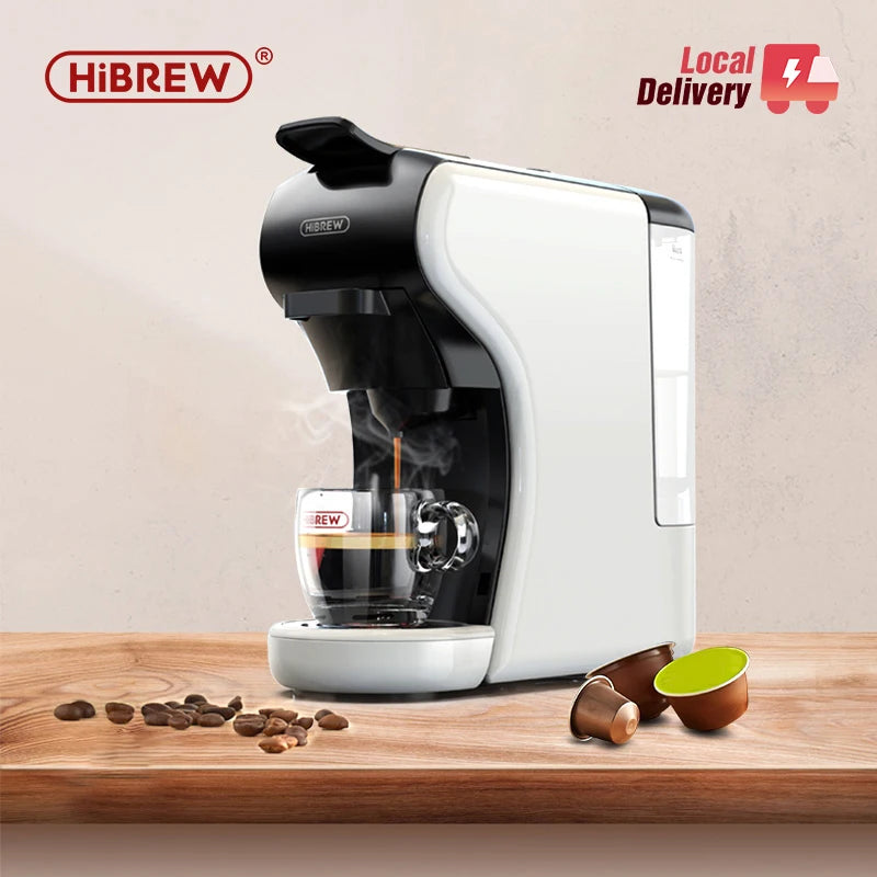 HiBREW 4-in-1 Multi-Capsule Espresso Machine with Milk Frother