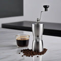 HiBREW Manual Coffee Grinder Aluminum Conical Burr Capacity 22g Hand Coffee Grinder with 11 Levels Adjustable Setting Pour Over