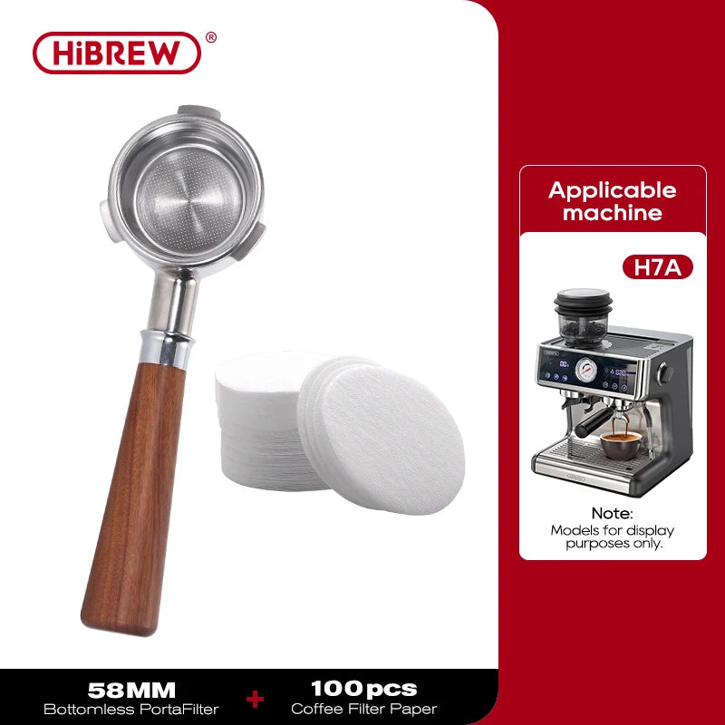 Bottomless Portafilter 51mm 58mm for HiBREW Espresso Machines