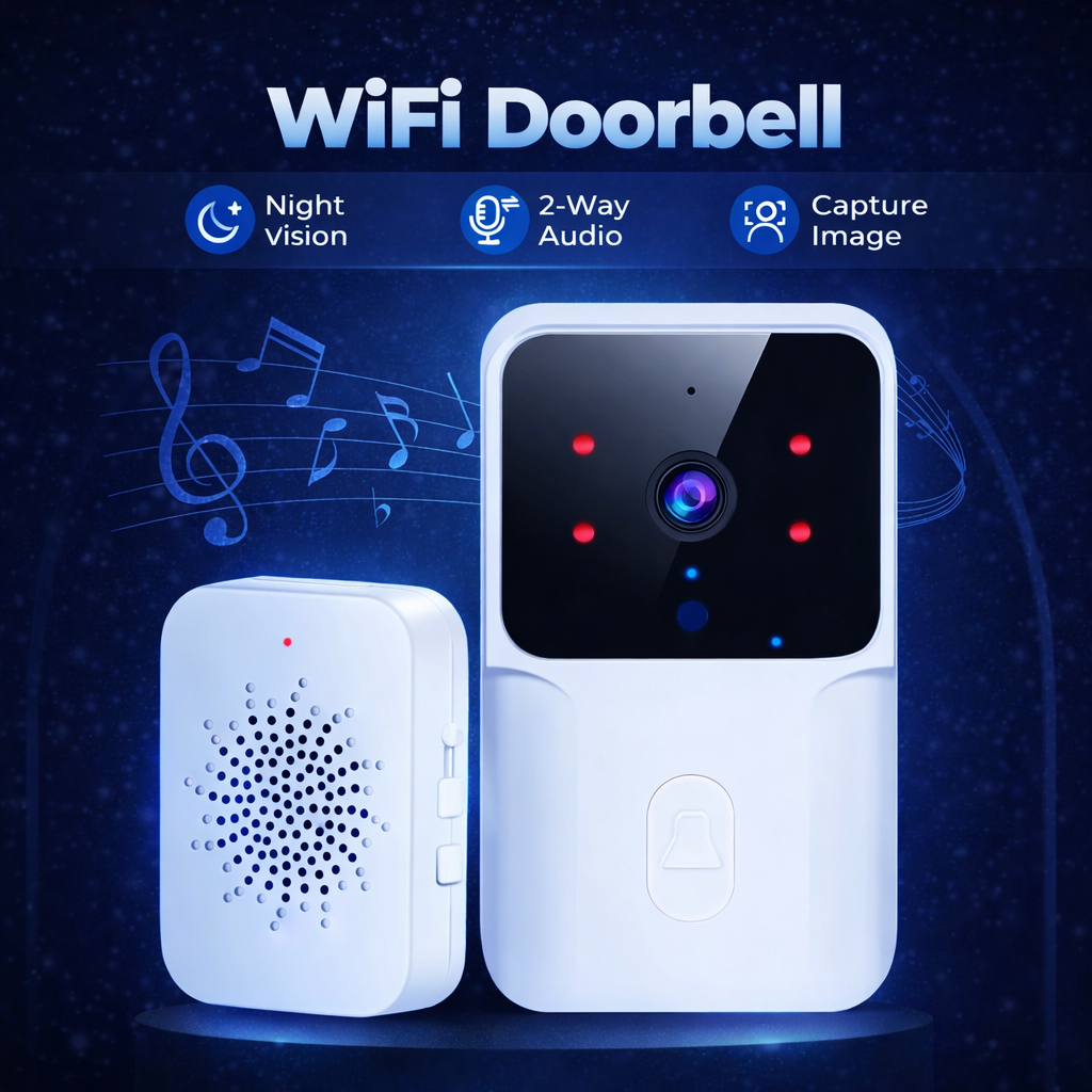 Smart Video Doorbell Camera WiFi Two-Way Talk Night Vision