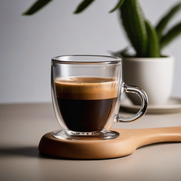 Double Spout Espresso Measuring Glass 3.5 oz | Coffee Barista Cup