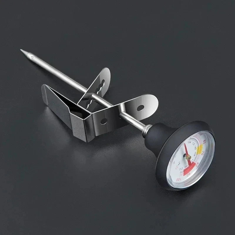 Stainless Steel Coffee Temperature Meter Probe 0~100℃ Thermometer for Coffee Pot Milk Frothing Jug Cafe Kitchen Measuring Tools