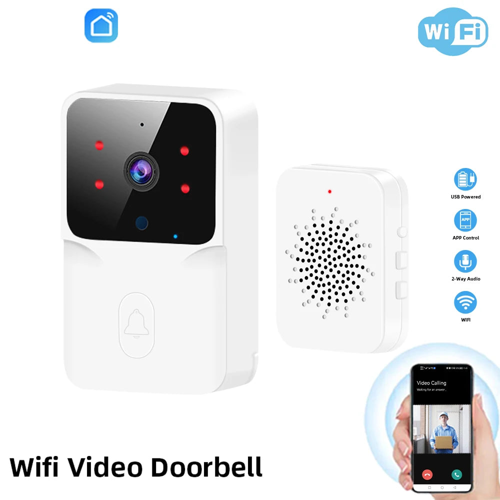 Smart Video Doorbell Camera WiFi Two-Way Talk Night Vision