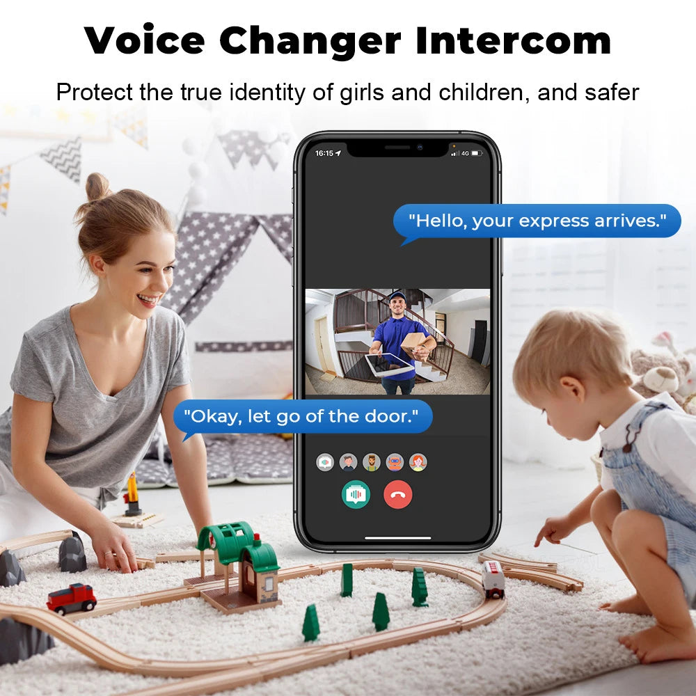 Smart Video Doorbell Camera WiFi Two-Way Talk Night Vision