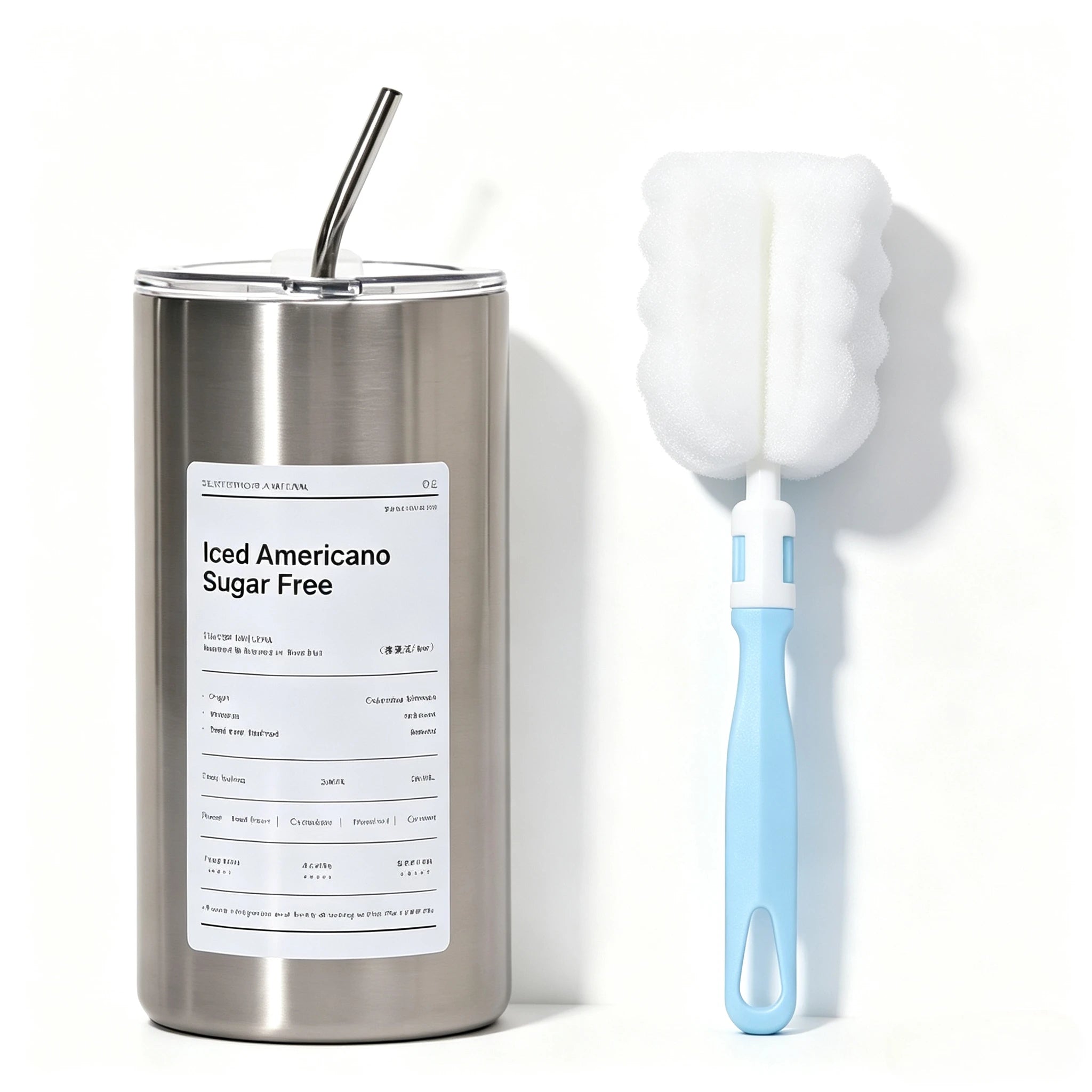 600ml Thermos Portable Stainless Steel Coffee Cup Thermos Bottle with Straw Insulation Drinkware Does Not Contain BPA