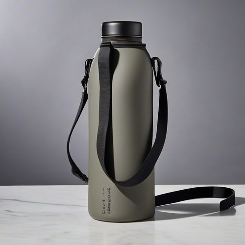 40oz Magnetic Water Bottle Carrier with Adjustable Strap
