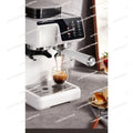 Suitable for Compact Espresso Machine for Home Office  Small Cafés 2-in-1 Cold & Hot Coffee Maker with Built-in Grinder