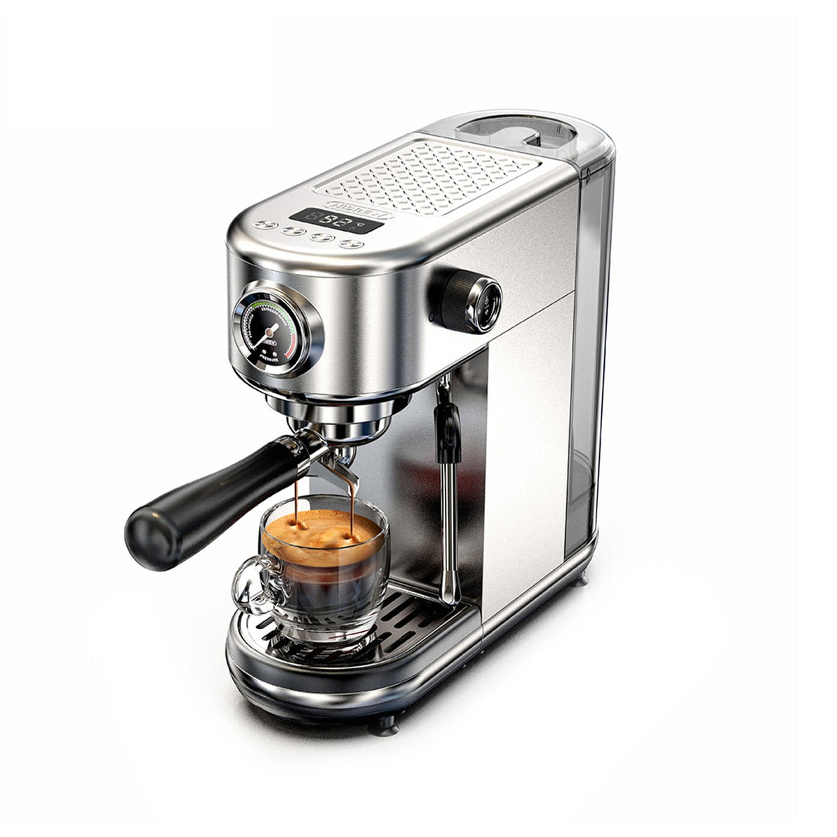 HiBREW 20Bar Semi Automatic Espresso Coffee Machine Temperature Adjustable Cold/Hot Super Slim Coffee Maker Cappuccino H10B