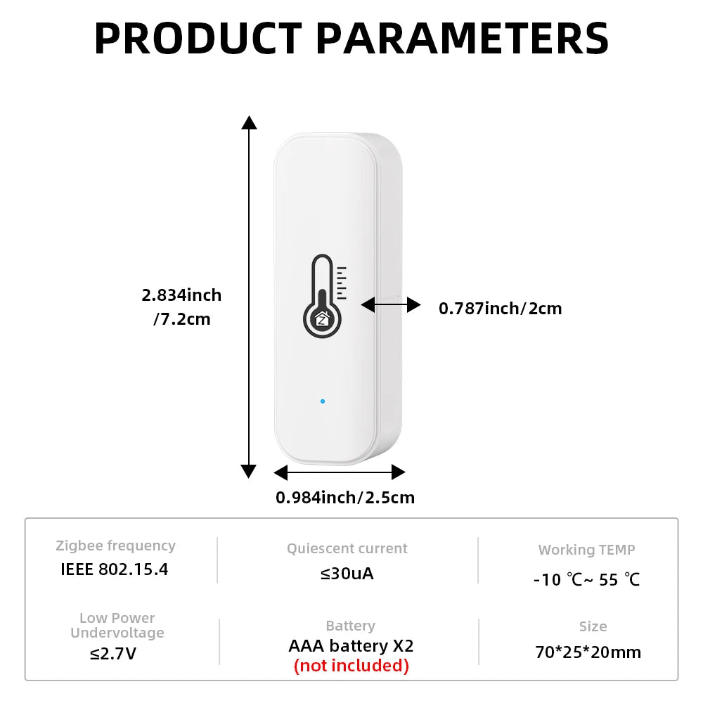 Tuya Zigbee Temperature Humidity Sensor | Smart Home Monitor